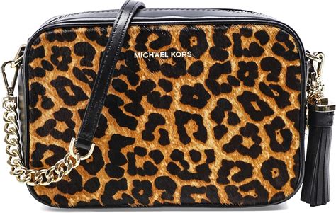 michael kors leopard camera bag|Michael Kors crossbody camera bag.